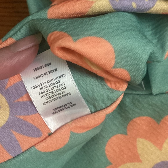 smak parlour smiley x unique vintage flower halter top size 3x - Picture 6 of 7